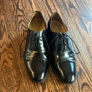 Men's Black Leather Dress Shoes